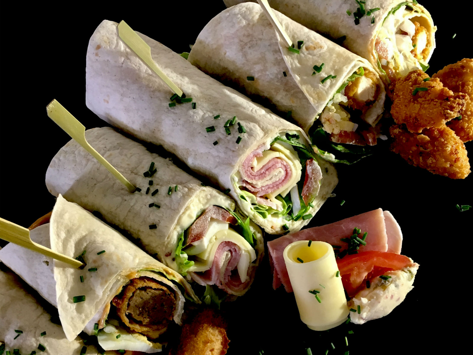 Heerlijke koude en warme wraps !!! :